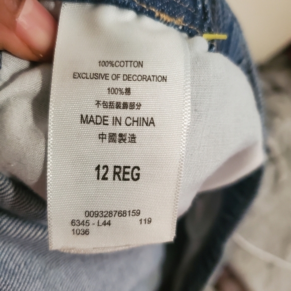 Levi's Denim Big Boy Joggers Jeans Light Blue Wash Size 12 - Picture 7 of 7